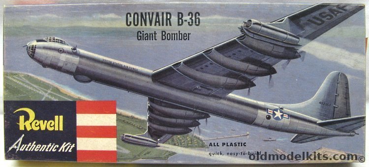 Revell 1/184 Convair B-36 Giant Bomber - Short Box 1st Issue Pre 'S' Issue, H205-98 plastic model kit